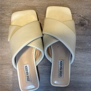 Steve Madden Cream Sandals